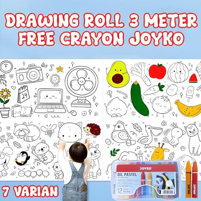 

Promo! Mainan Edukasi Anak Roll Menggambar ~ Drawing Roll
