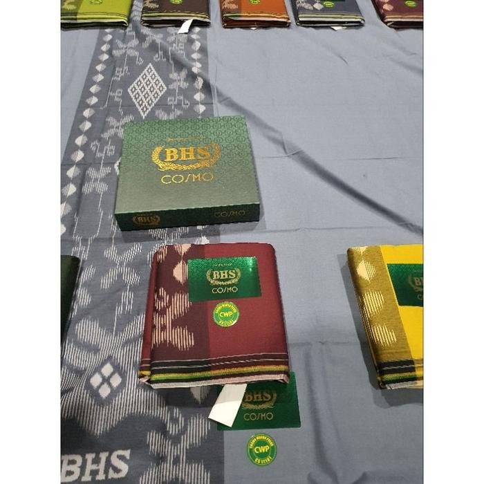 ASLI SARUNG BHS COSMO GOLD WARNA POLOS (CWP) READY STOCK
