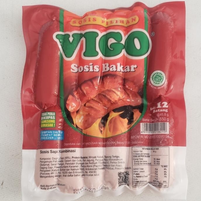 

Pilihan- Vigo Sosis Sapi Bakar Isi 12 500 Gr