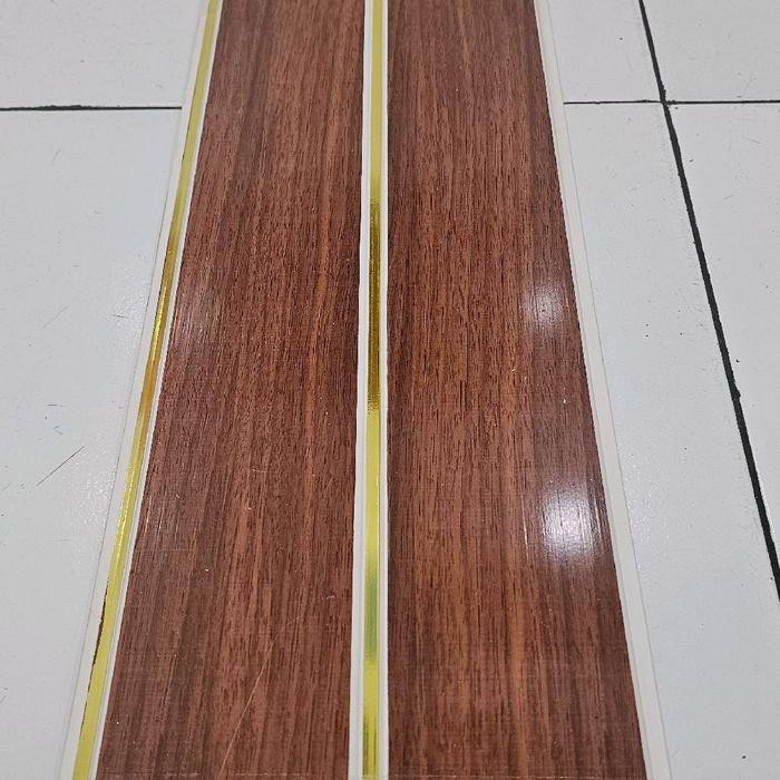 Plafon Pvc Wood 14 Nat Gold Regular Plastik