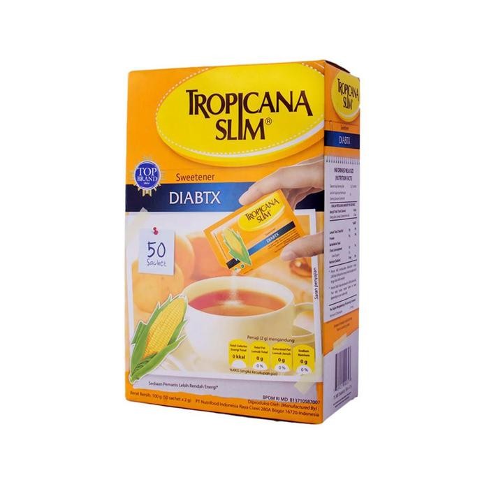 

ORIGINAL Tropicana Slim Sweetener Diabetics 2Gram X 50 Sachet READY STOCK