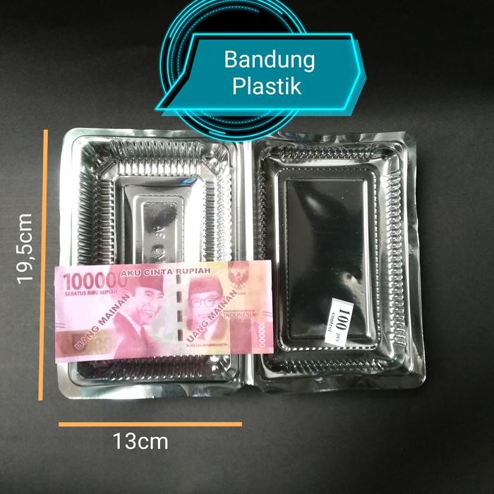 Pilihan- Mika Plastik Kue Kotak / Dms 3A / Isi 100 Pcs