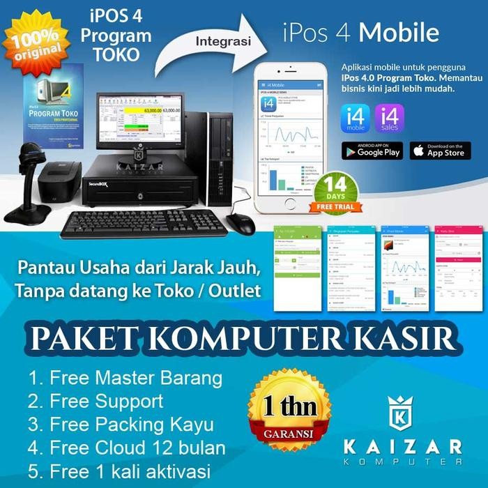 

KOMPUTER KASIR KOMPLIT SIAP KERJA COCOK UTK MINIMARKET DISTRO FROZEN