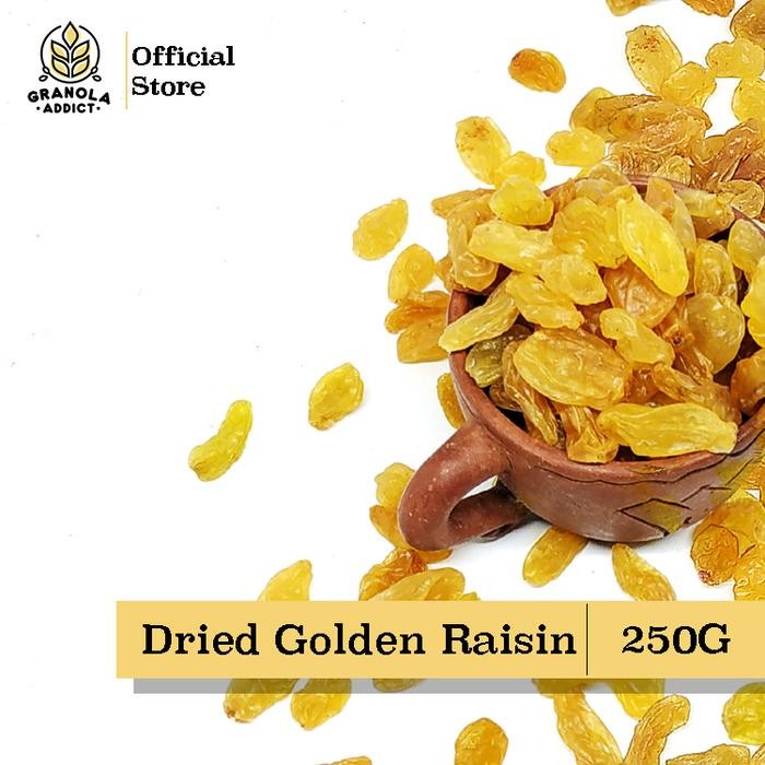 

Pilihan- Granola Addict - Dried Seedless Golden Raisin / Kismis Kuning 250G