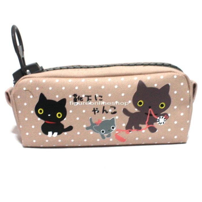 

TEMPAT PENSIL ZIPPER JUMBO CAT DENIM COKLAT POLKADOT