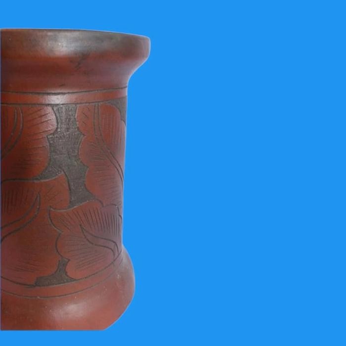 Gerabah - dudukan pot 40cm - standing pot tanaman - bangku gerabah