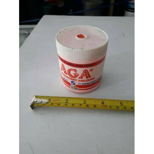 

NEW PRODUK CAT AGA FLUORESCENT COLOURS. GABUS. ACRYLIC. POSTER MAWAR-89