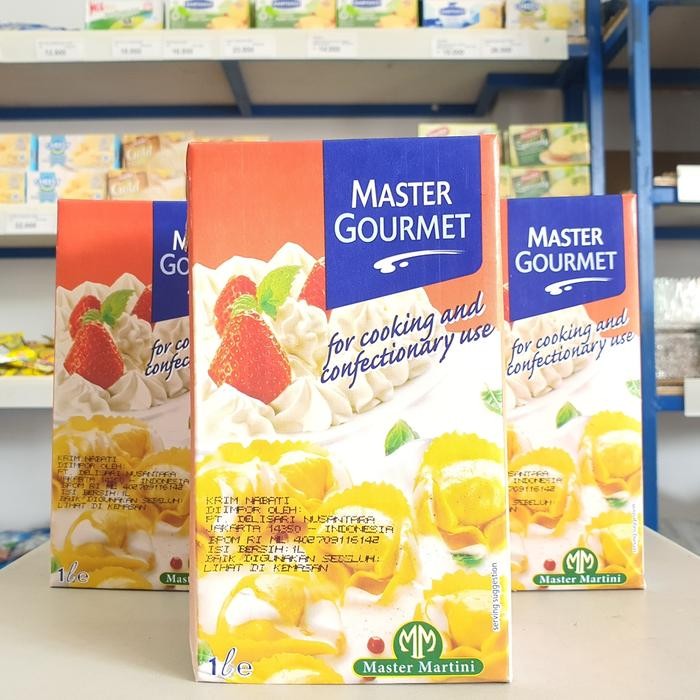 

Pilihan- Master Gourmet Cooking Cream 1Liter / Heavy Cream Master Gourmet 1Lt