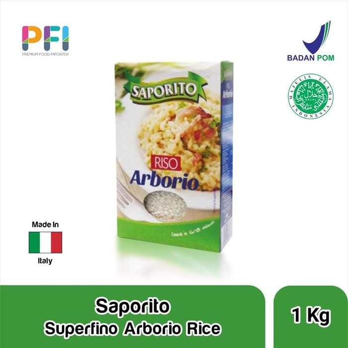 Saporito Superfino Arborio Rice 1kg - Beras Risotto