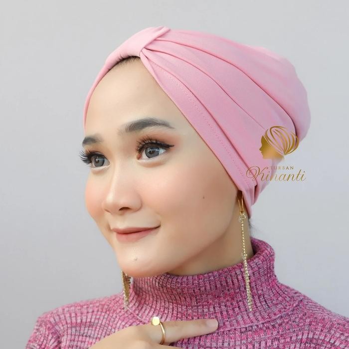 Pilihan- Turban Instan Polos Jersey Korea/Turban Dewasa/Turban Instan