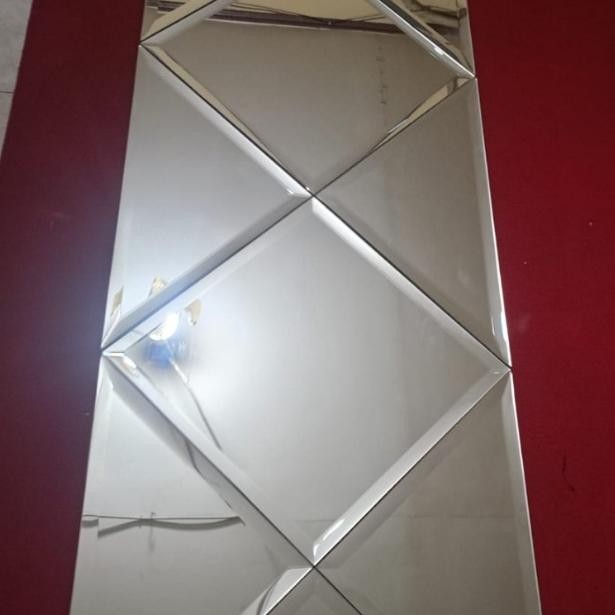 Cermin Bevel Wajik ASLI CERMIN