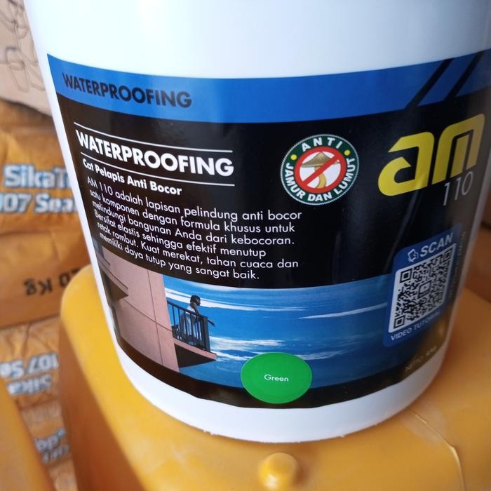 Terbaik Waterproofing Versi Aquaproof Am 110 4 Kg.Green. 100% Ori