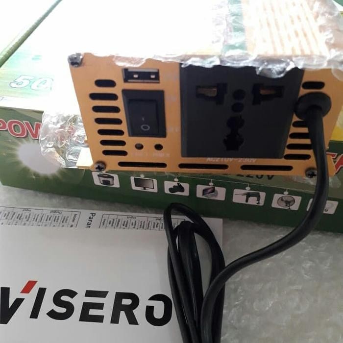 VISERO SFA-500C POWER INVERTER 500W PLUS CHARGER 10A GRATIS ONGKIR