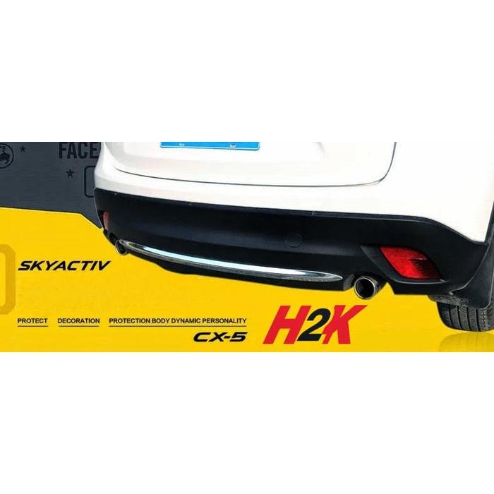 AKSESORIS MAZDA CX5 - BACK BUMPER LIST CHROME CX-5