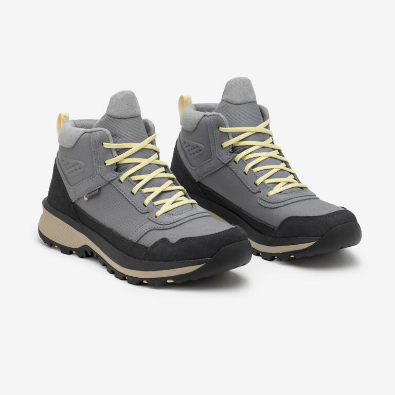Decathlon QUECHUA Sepatu Hiking Wanita NH500 Mid Leather Anti-Air - 8917734