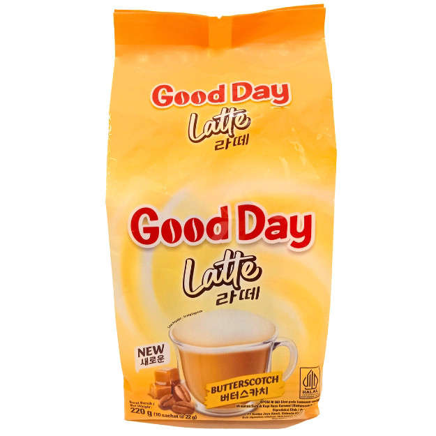 

S34289 GOOD DAY LATTE BUTTERSCOTCH KOPI INSTANT 220GR MAJU BERSAMA (20250910)
