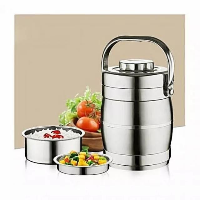 Rantang 1400Ml Panci 1600 Ml Bekal Stainless 2L Thermos Nasi 2.2 L