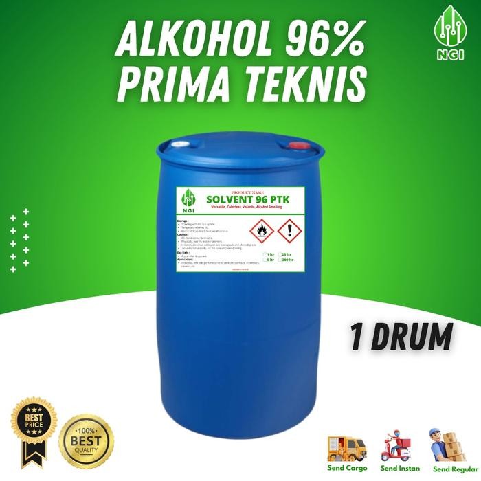 Ready Alkohol Prima Teknis 96% - 1 Drum (200 Liter)