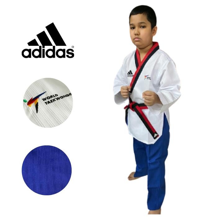 NEW PRODUK DOBOK POOMSAE TAEKWONDO - ADIDAS POOMSAE (MALE JUNIOR) NANINA38