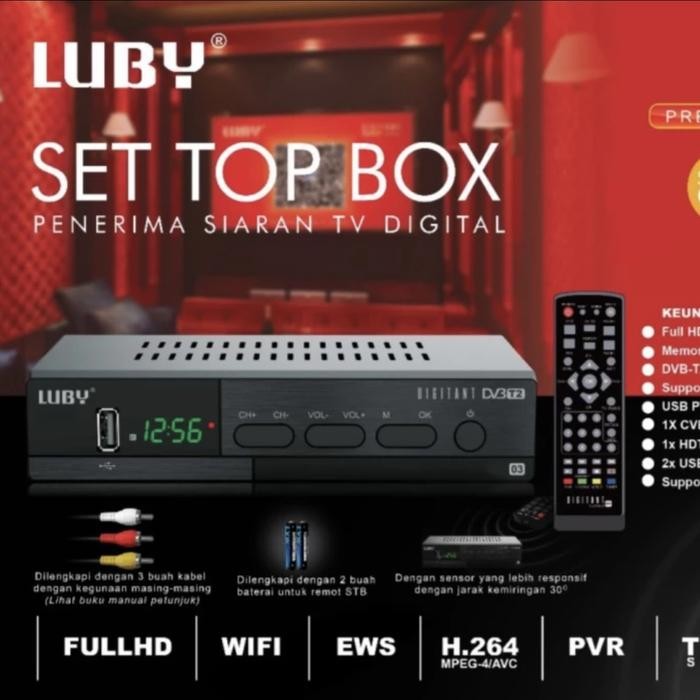 Set Top Box Luby Dvb T2-01 Stb Digital Luby - Stb Luby 01