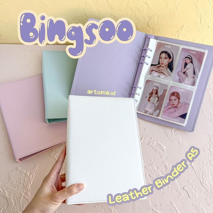 

OJ Bingsoo Binder Leather A5 6 Holes / Kulit Photocard Album