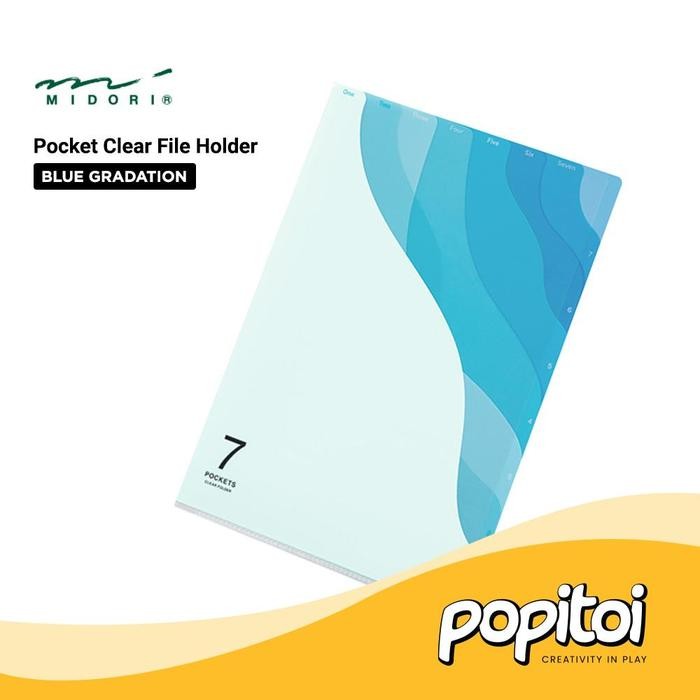 

OJ MIDORI 7 Pocket Clear File Holder A4