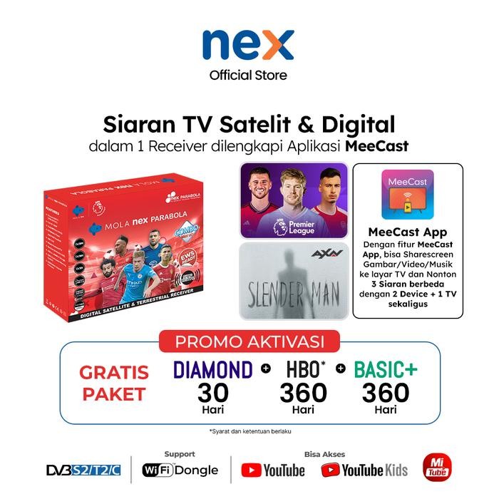 Nex Parabola - Combo Merah Receiver