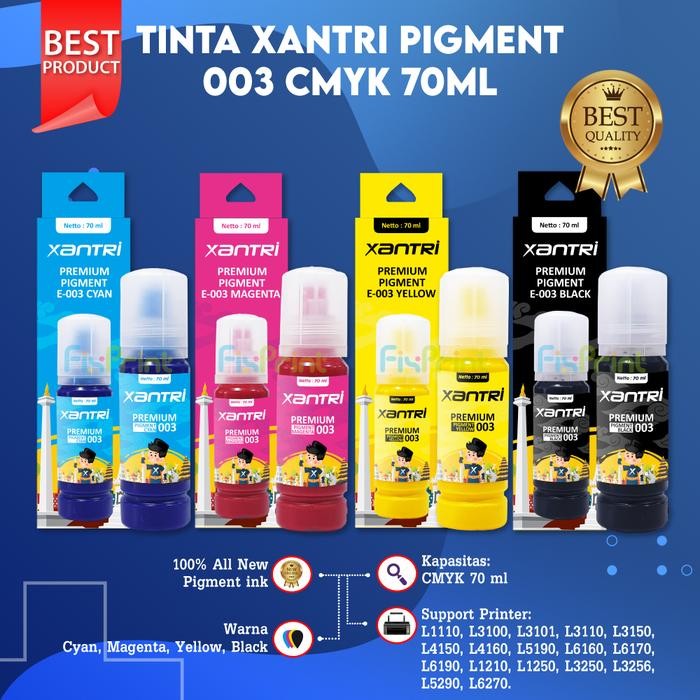 Pilihan- Tinta Pigment 003 Epson Printer L1110 L3110 L3150 L4150 L4160 L5190