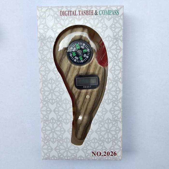 Pilihan- [Bisa Cod] Tasbih Digital Kayu Tasbih Digital Lcd Alat Hitung Digital Muslim Zikir