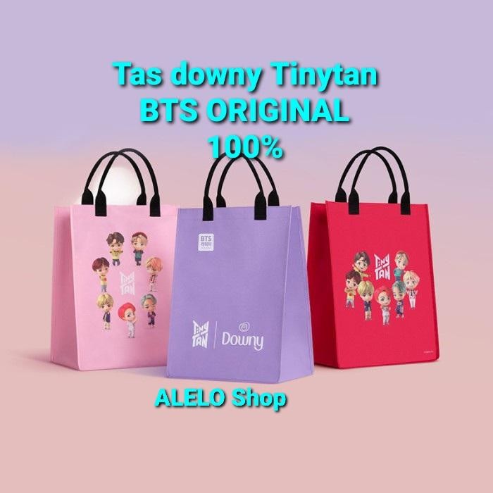 tinytan BTS tiny tan tote bag souvenir tas jinjing bangtan ori
