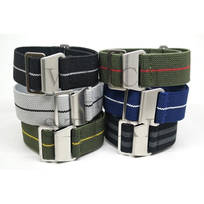 French Marine Nationale Parachute Parasut Nato Strap Mn 22Mm Black