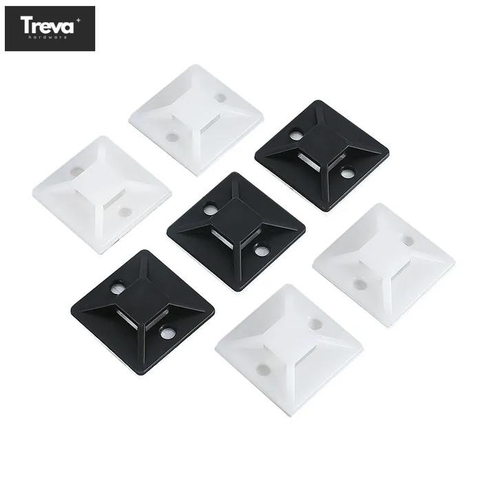 Dudukan kabel tie / cable tie mount tempel dengan perekat 3M