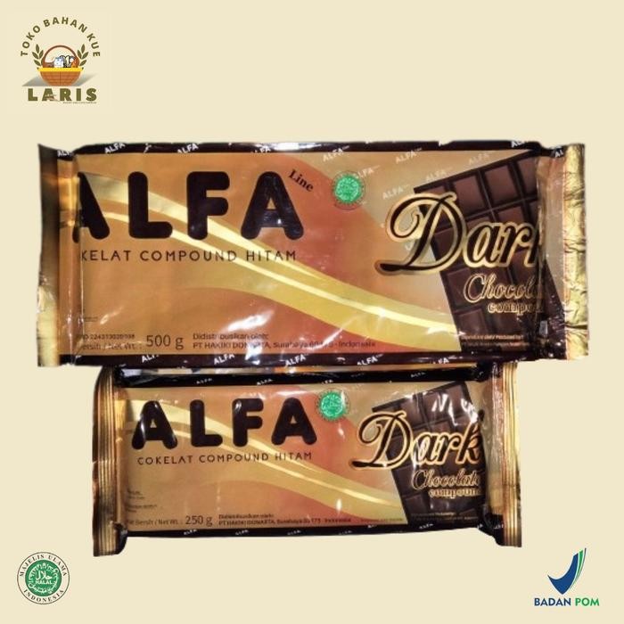 

Alfa Dark Chocolate Compound (tersedia 2 ukuran yang berbeda)