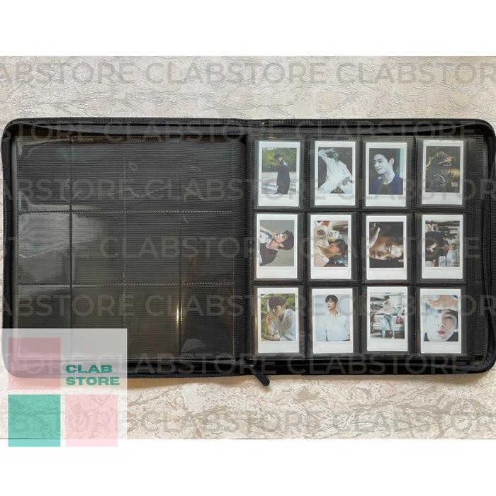 Terlaris Sultan Sleeve Album 12 Pocket Zippered Premium Leather Binder Playset KPOP PC Photocard