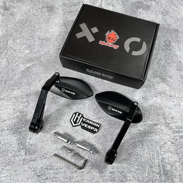 Spion Raceboy Oval Black Model Zelioni Universal - Vespa Modern