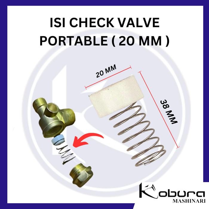 Isi Check Valve Portable 20 MM Per Klep Kompresor Angin Kompresor Udara