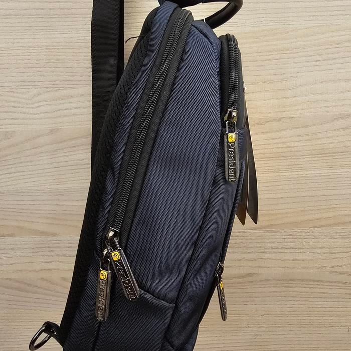 Limited Chest Bag President Original Selempang President Sling Bag Crossbody Hitam Terlariss 