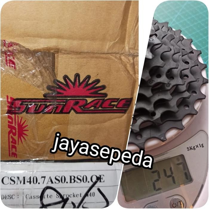 SPROCKET 7 SPEED 11-28T SUNRACE CSM40 KASET TAIWAN BISA UNTUK SHIMANO