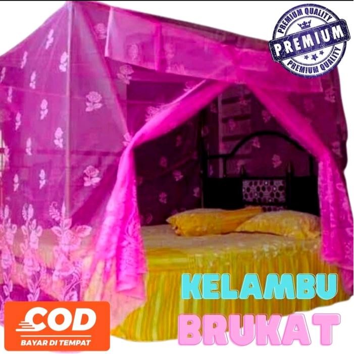 Kelambu Burkat Jumbo 250X200 Anti Nyamuk Tali Promo 