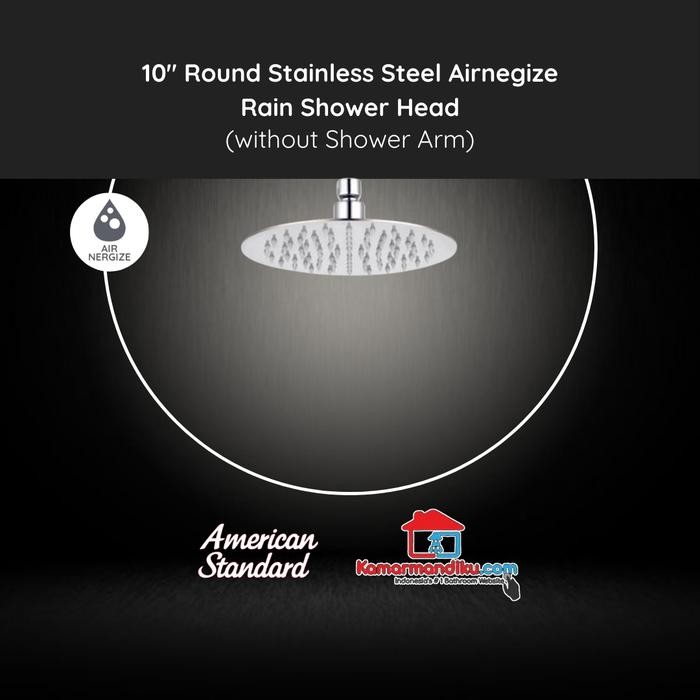 AMERICAN STANDARD RAIN SHOWER HEAD UKURAN 10" PREMIUM STAINLESS STEEL