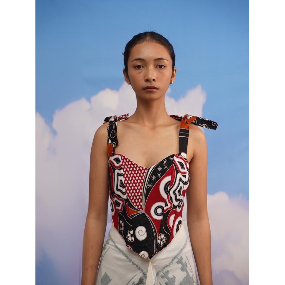 DISKON Batik Bustier Top Manikan READY STOCK