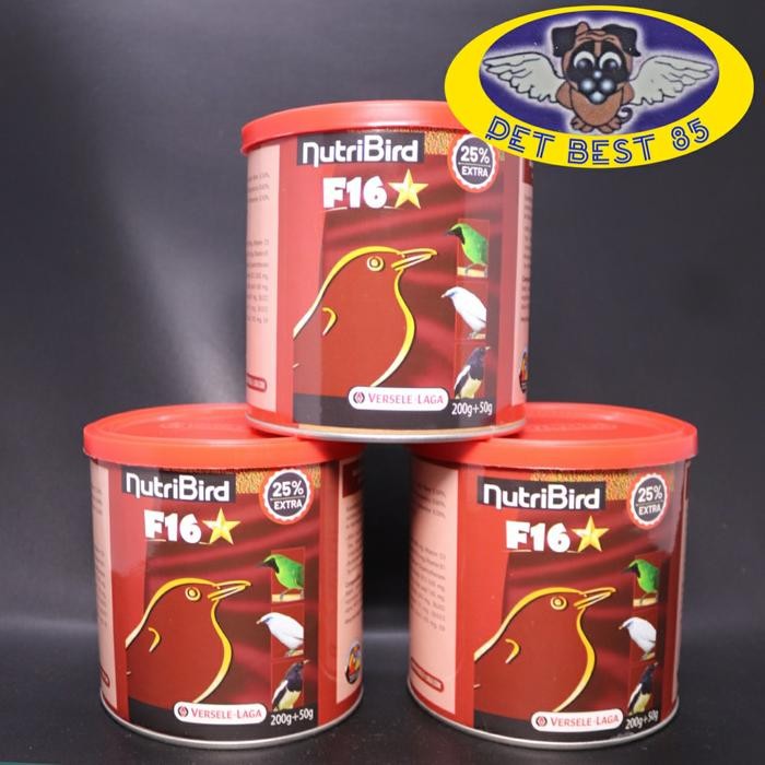 ces0- Nutribird F16 200+50Gr Pelet Burung Pemakan Buah&Serangga Jalak,Kacer