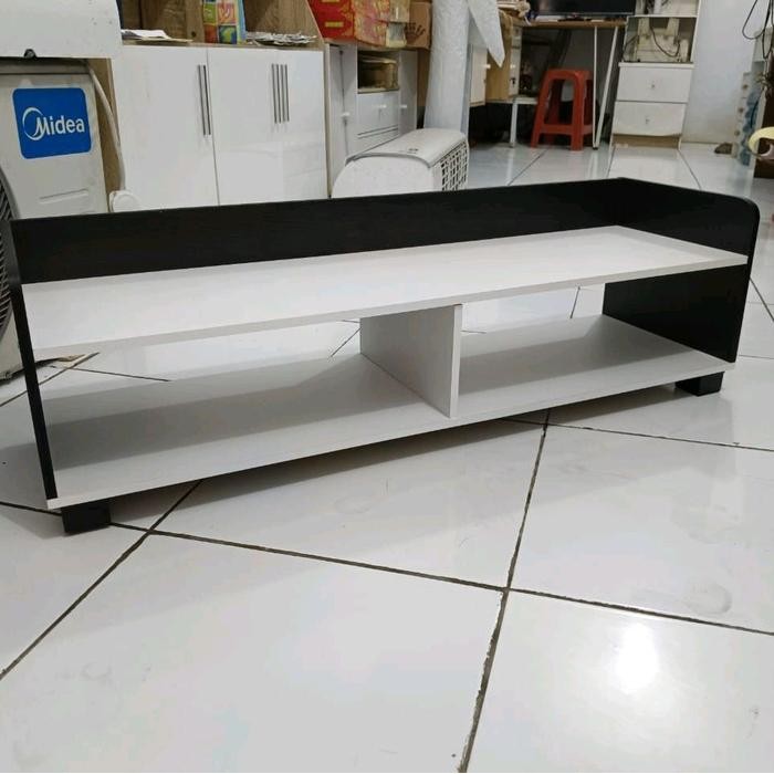 Rak Tv Minimalis Meja Tv Serbaguna Furniture Tipe Rtv 201 Panjang 100Cm Muat 43Inch Promo 
