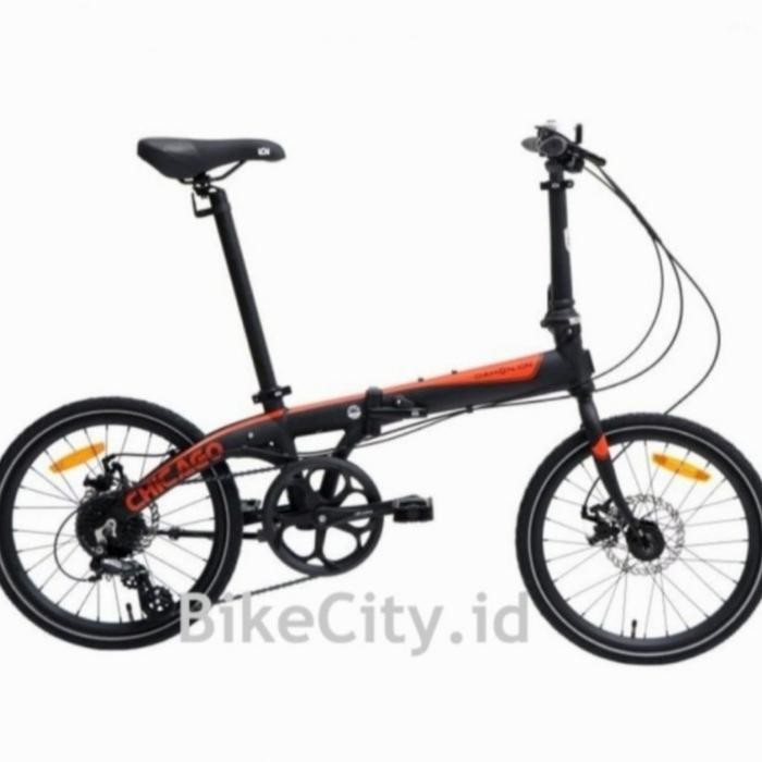 Sepeda Lipat Dahon Ion Chicago 20" 8Sp New 2020 - Grey Yellow