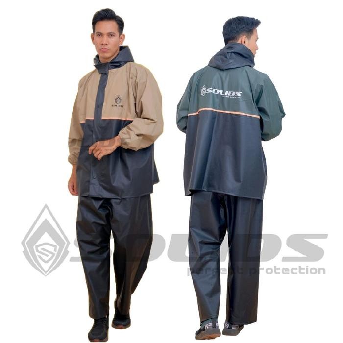 JAS HUJAN SOLIDS FULL PRESS SEALER Mantel Pria Wanita