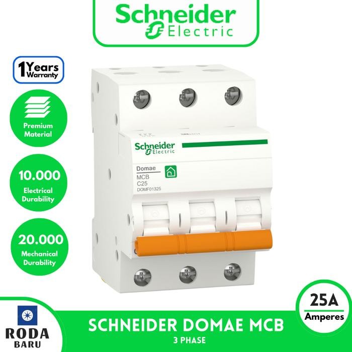 Schneider Domae Mcb 25 A 3P 3 Phase