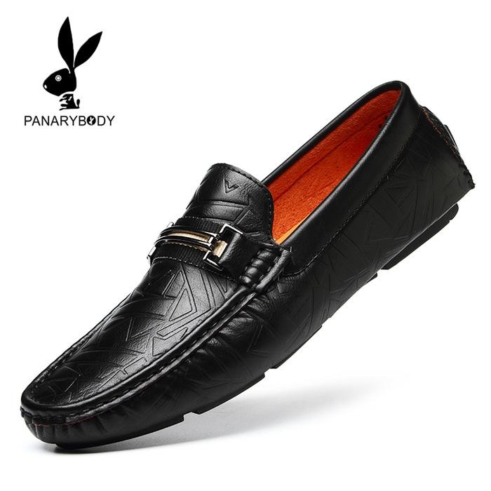 setia PANARYBODY Sepatu Kerja Kasual Pria Loafers Cowok Flat Shoes Nyaman Dipakai JH1909