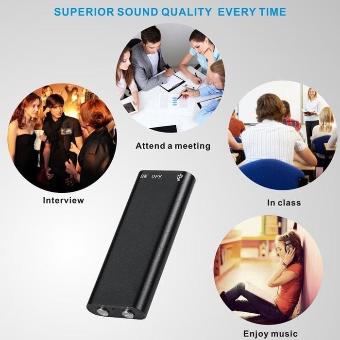 Perekam suara/voice recorder canggih,terkecil,rekam lama 8 jam