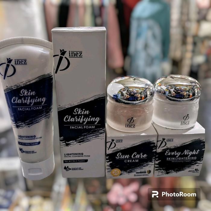 PROMO! INEZ PAKET PENCERAH/FLEK HITAM Isi Sabun Cream Siang dan Malam- New Packaging Mencerahkan
