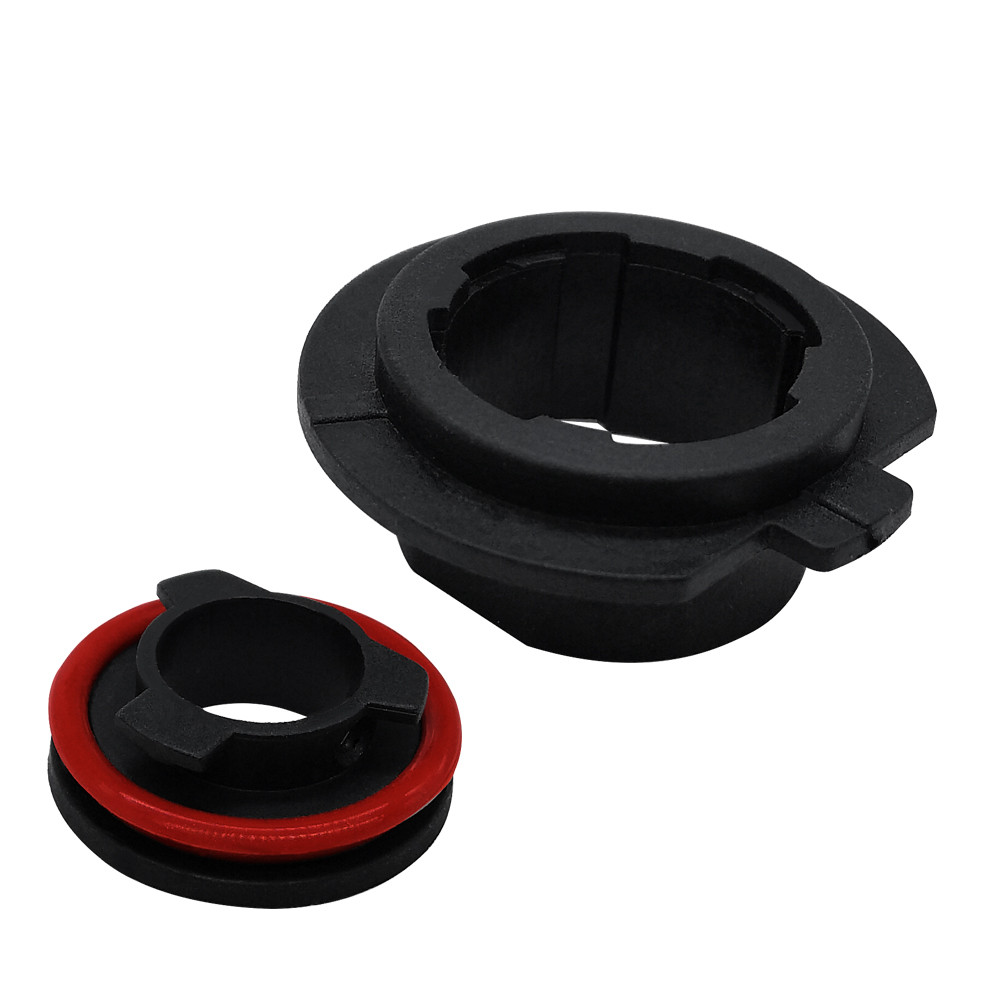 PAMPSEE 2pcs S2 Adapter H1 Socket Headlamp LED Bulb Holder H1 H3 H4